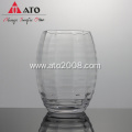 Vertical Stripe Unique Red Wine Goblet Glasses